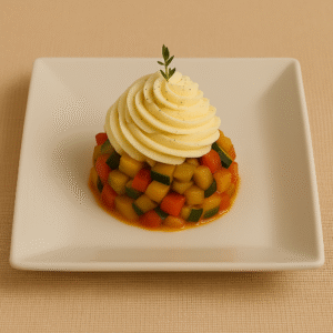 Légumes grillés & chantilly au chèvre